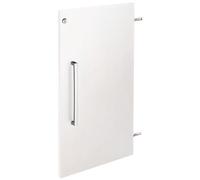 Lot de 2 portes bois plein pour bibliothèque Biblicase - blanc