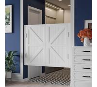 Lot de 2 portes de café battantes bleu clair - Demi-porte d'entrée avec charnières en acier inoxydable à fermeture automatique double action pour cuisine, bar, restaurant, couloir, balcon (lot de 2