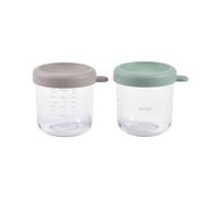 Lot De 2 Portions Repas En Verre 250 Ml Vert Sauge/gazelle TU
