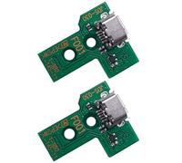 Lot de 2 ports de charge de remplacement, prise de charge pour contrôleur JDS-030PS4, ensemble de port de charge de remplacement, adaptateur micro USB, module de connecteur de carte de prise