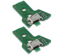 Lot de 2 ports de charge de remplacement, prise de charge pour contrôleur JDS-055PS4, ensemble de port de charge de remplacement, adaptateur micro USB, module de connecteur de carte de prise