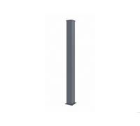 Casanoov Lot de 2 Poteaux EIFEL Aluminium 15x15 cm H.190 cm Gris Anthracite | Support Portail et Portillon Jusqu’à 180 cm Pose à Visser ou Sceller | Résistant Intempéries et Corrosion Chapeaux Inclus
