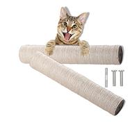 Lot de 2 poteaux de rechange pour griffoir à chat avec vis M8 en sisal - Pièces de rechange et poteau d'extension