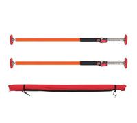Lot de 2 poteaux de Support réglables pour crics d'armoire, système de Support de 3ème Main avec Coussinets antidérapants et mât télescopique, Extensible de 88 à 160 cm