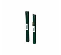 Lot de 2 poteaux de tennis carrés fixes Softee Equipment Vert 80x80 mm