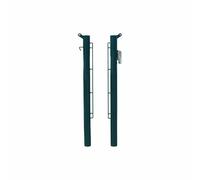 Lot de 2 poteaux de tennis fixes Softee Equipment Deluxe Vert 80 mm