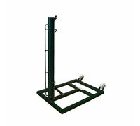 Lot de 2 poteaux de tennis mobile métallique Softee Equipment Noir Ø80 mm