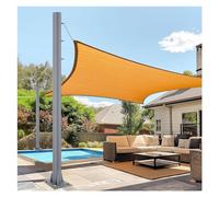 Lot de 2 poteaux en acier robuste de 2 m pour voile d'ombrage pour extérieur, guirlande lumineuse de jardin, kit en métal pour terrasse, aire de jeux, arrière-cour (gris)
