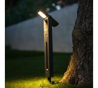 Lumisky Balises solaires BRITY LED blanc chaud étanches éclairage allée jardin – Lot de 2