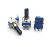 Lot de 2 potentiomètres duplex verticaux RK12 B10K B50K C20K A20K A50K B103 B503 C203 A203 A503, demi-arbre à 6 broches, 18 mmf(A20K A203)