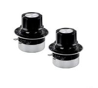 Lot de 2 potentiomètres rotatifs jetables - Résistance à couche de carbone - Arbre de 6 mm - Pour contrôle de la vitesse du moteur - Contrôle de l'onduleur - Composant électrique précis - Application