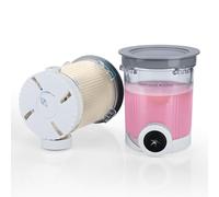 Lot de 2 Pots a Glace pour Ninja Creami Swirl Série NC700 par MMOBIEL - Récipients Rechange avec Couvercles Gris pour Ninja Swirl by CREAMi Machines à Glacée & à Service Doux - Passe au Lave-Vaisselle