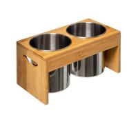 Lot de 2 Pots à Ustensiles "Bambou" 23cm Naturel