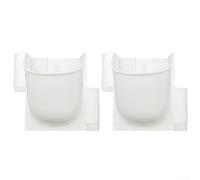 Lot de 2 pots de fleurs verticaux pour un espace limité - Améliorez votre espace extérieur avec des caractéristiques de culture sans sol (blanc)