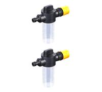 Lot de 2 pots de mousse de lavage de voiture de 100 ml - Pulvérisateur de lavage haute pression - Pot à mousse de voiture Quick Connect - Bouchon d'eau en mousse de jardin avec raccords pour lavage de