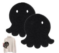 Lot de 2 pots d'épilation pour animaux de compagnie, pour le linge, la buanderie, les poils d'animaux domestiques, 2 x Octopus Pet Lint Small Catcher | Outil réutilisable double face épais pour
