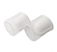 Lot de 2 pots transparents auto-arrosants pour plantes d'intérieur et d'extérieur pour herbes, fleurs, plantes grasses et petites verdures