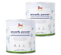 Lot de 2 poudres de protéines Power Pure selon Dr. Strunz 2 x 750 g - Protéines multi-composants hautement solubles : lactosérum, protéines de soja, de lait, d'œuf de poule + L-carnitine - Chemical