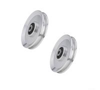 Lot de 2 poulies de 110 mm avec roulements scellés 6202RS pour un fonctionnement silencieux et fiable dans les appareils d'exercice entraînés par câble