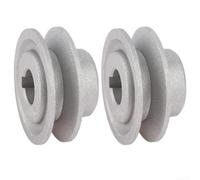 Lot de 2 poulies de moteur d'embrayage pour machine à coudre industrielle très résistantes pour modélisme - Poulie d'entraînement de précision à rainure en V 40 mm, 50 mm, 55 mm, 60 mm, 65 mm (50 mm)