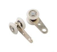 Lot de 2 poulies de porte coulissante avec deux roues en plastique pour un mouvement sans effort dans les armoires et les installations de fenêtre