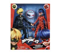 Lot de 2 poup?es Ladybug et Chat Noir Miraculous Mission accomplie par Playmates Toys