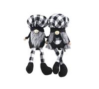 Lot de 2 poupées toque de chef sans visage - Décoration de lutin suédois avec toques de chef - Figurines naines mignonnes pour la maison et la cheminée - Décoration festive pour Halloween