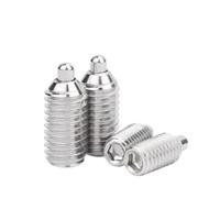Lot de 2 poussoirs à ressort M3 M4 M5 M6 en acier inoxydable 304, goupille filetée à six pans creux, vis sans tête, boulon(M3x12-2mm-2pcs)