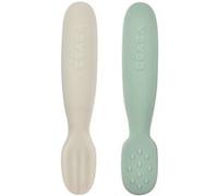 Lot de 2 pré-cuillères en silicone vert et gris Gris G