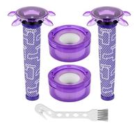 Lot de 2 pré-filtres et post-filtres V8 Star améliorés pour aspirateur à main Dyson V8 Origin Animal SV10 SV25 Dyson Car+Boat # 965661-05 et 967478-05
