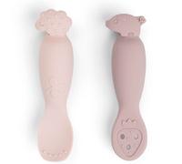 Lot de 2 premières cuillères tiny farm rose