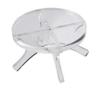 Lot de 2 présentoirs à balles doubles en acrylique avec coussinets en caoutchouc antidérapants pour baseball, golf, softball, tennis, présentoir et rangement (transparent)