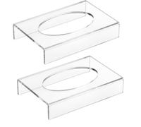 Lot de 2 présentoirs de football en verre acrylique transparent | Support de boule pour magasin de détail, décoration de bar, salon et maison