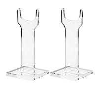 Lot de 2 présentoirs en acrylique transparent pour armes à feu, base solide pour fusil de collection incliné ou droit