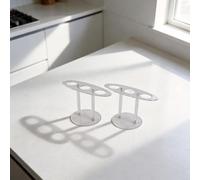 Lot de 2 présentoirs en forme de cône transparent pour fêtes (noir)
