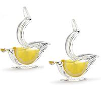 Lot de 2 presse-agrumes en acrylique transparent - Presse-agrumes manuel en forme de bateau - Presse-agrumes transparent - Petit outil pour cuisine et bar