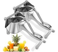 Lot de 2 presse-agrumes manuels - En alliage d'aluminium - Presse-agrumes manuel - Compact - Pour cuisine, bar, restaurant