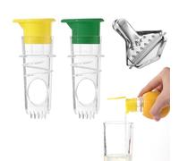 Lot de 2 presse-agrumes manuels et 1 petit presse-agrumes en acier inoxydable - Presse-agrumes manuel - Bec verseur citron vert éléphant - Presse-agrumes manuel - Presse-citron vert