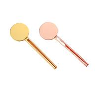 Lot de 2 presse-dentifrice en acier inoxydable - Presse-tubes - Distributeur de clés pour dentifrice, cosmétiques, huile, crème, peinture, accessoires de sécurité