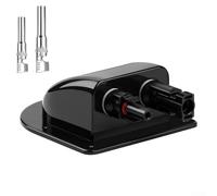 Lot de 2 presse-étoupes solaires en ABS étanches pour entrée de terrasse de toit pour camping-car, bateau, caravane - Double ports de câble de 2 à 6 mm² - Résistant aux intempéries - Installation