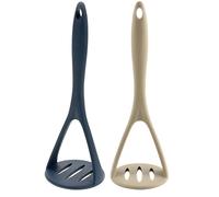 Lot de 2 presse-purée en silicone facile à nettoyer avec trou de suspension, presse-purée en silicone de qualité alimentaire pour haricots, fruits, avocat, patate douce