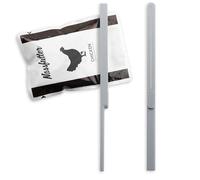 Lot de 2 presse-sachets | Grattoir / extracteur pour sacs de nourriture humide | Argent | Aide à la vidange de la nourriture humide en sauce ou en gelée | Vider les sacs sans laisser de résidus