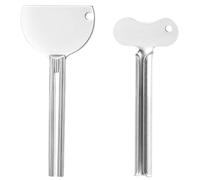 Lot de 2 presse-tubes en acier inoxydable - Pour réduire les déchets - Pour tous les types de tubes souples et durs tels que le dentifrice, les pigments, le cirage pour chaussures