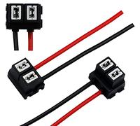 Lot de 2 Prise Phare H7 Ampoule Voiture Prise de Phare H7 Prise Phare Voiture Céramique Douille Ampoule Connecteur H7 Adaptateur Femelle pour Ampoule H7 Px26d incliné coudée L&P B557