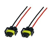 Lot de 2 Prise Phare H8 H11 Prise de Phare Douille Ampoule H8 H11 Connecteur H8 Connecteur H11 femelle Adaptateur H8 H11 pour Lampe Voiture Phares antibrouillard PGJ19-1 PGJ19-2 L&P B555-2-2