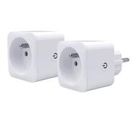 Lot de 2 prises connectées Wi-Fi + BT - KONYKS - Priska FR Dual Pack - 16 A - Avec compteur de consommation