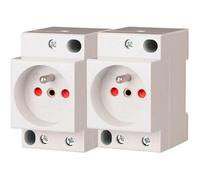 Eaton Lot de 2 prises modulaires 16A, 250V AC, avec sécurité enfant