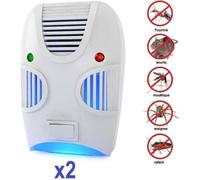 LOT DE 2 PRISES REPULSIF INSECTE, ARAIGNEE, CAFARD,FOURMIS RONGEUR RAT, SOURIS non toxique neuf