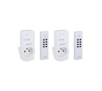 - Lot de 2 prises télécommandées portée 25m - Blanc