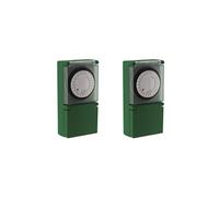 Otio - Lot de 2 programmateurs de jardin mécaniques étanches